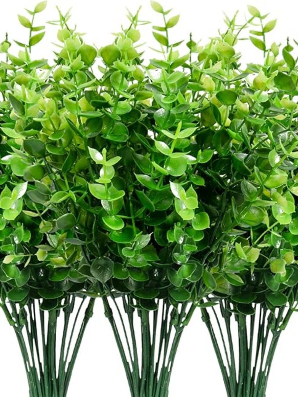 9 Bundles Fake Plants Artificial Boxwood Greenery 63 Stems Fade Resistant Faux